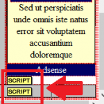 KompoZer Google Adsense Settings