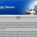 KompoZer Left Menu Mouse Over Effect