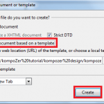 KompoZer Template Tutorial