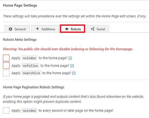 the-seo-framework-home-page-settings-robots