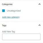 WordPress Gutenberg Top Right Editor Settings