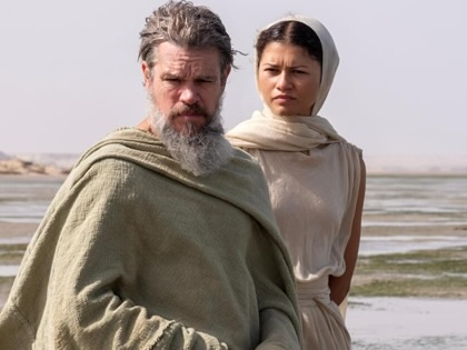 A still from Christopher Nolan's 2026 adaptation of the Odyssey.