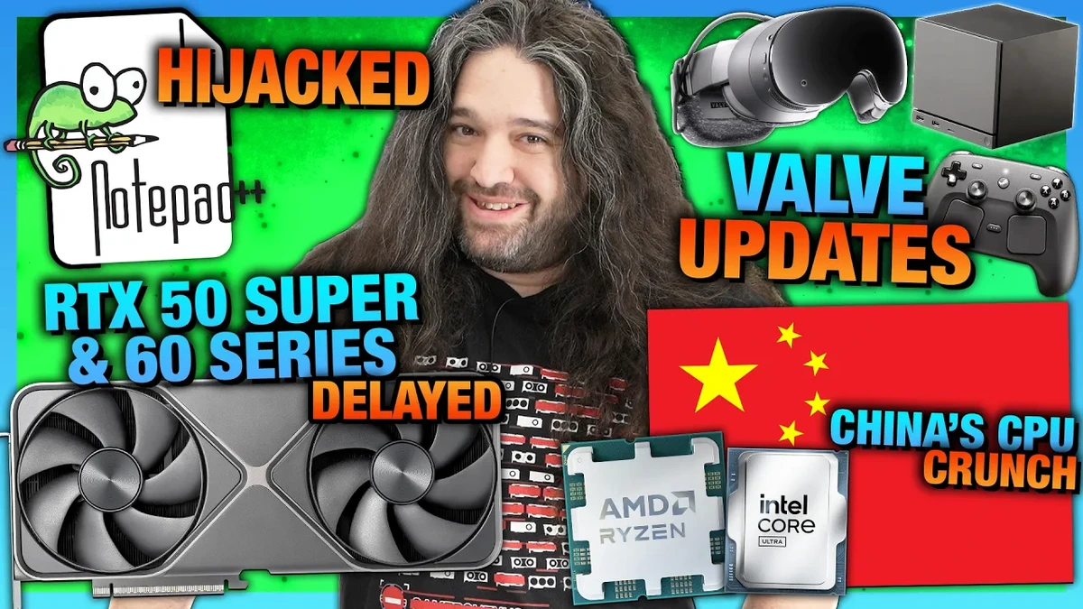 HW News - Valve Steam Machine Updates, CPU Supply Crunch, Notepad++ Exploit, & Raw Material Prices