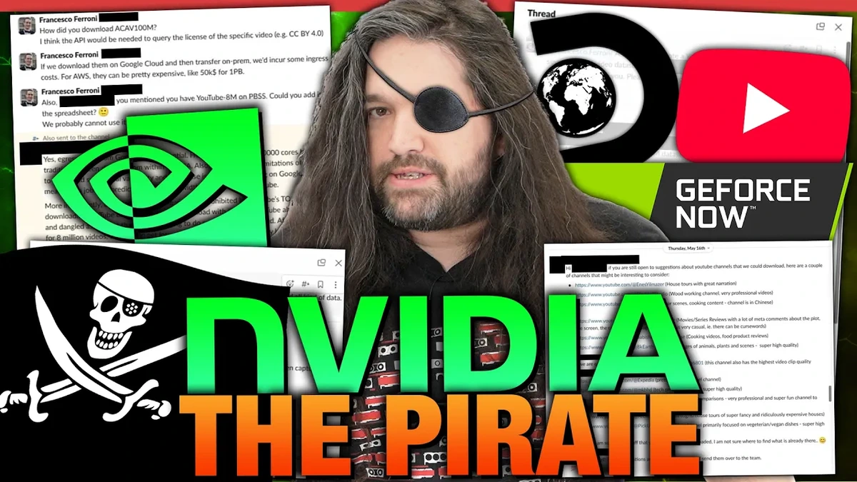 Piracy Is Only Illegal for You | NVIDIA Sued for Alleged Theft in AI Training
