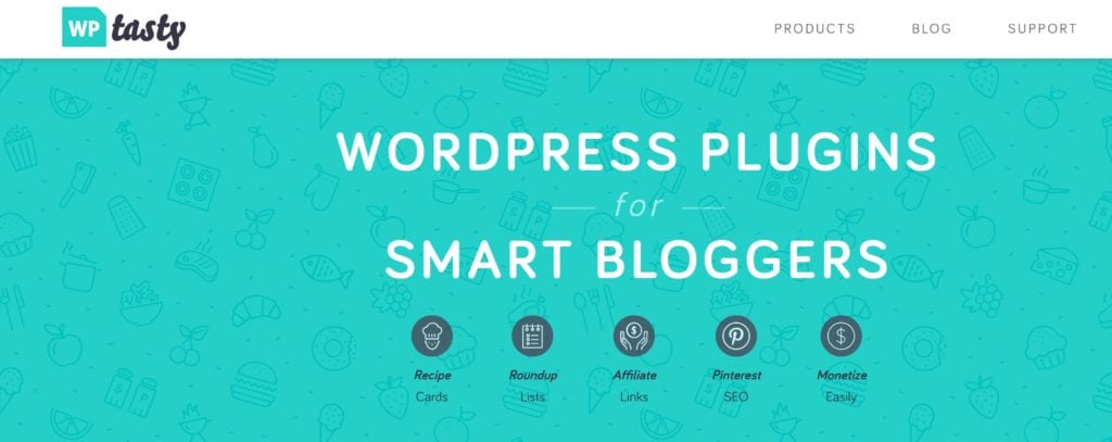 wp tasty homepage | MemberPress WP Tasty WordPress plugin homepage