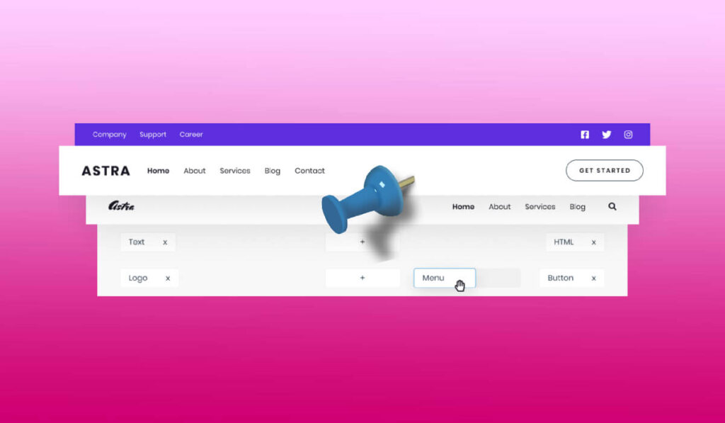 Créer un en-tête fixe (sticky header CSS) avec le thème WordPress Astra gratuit