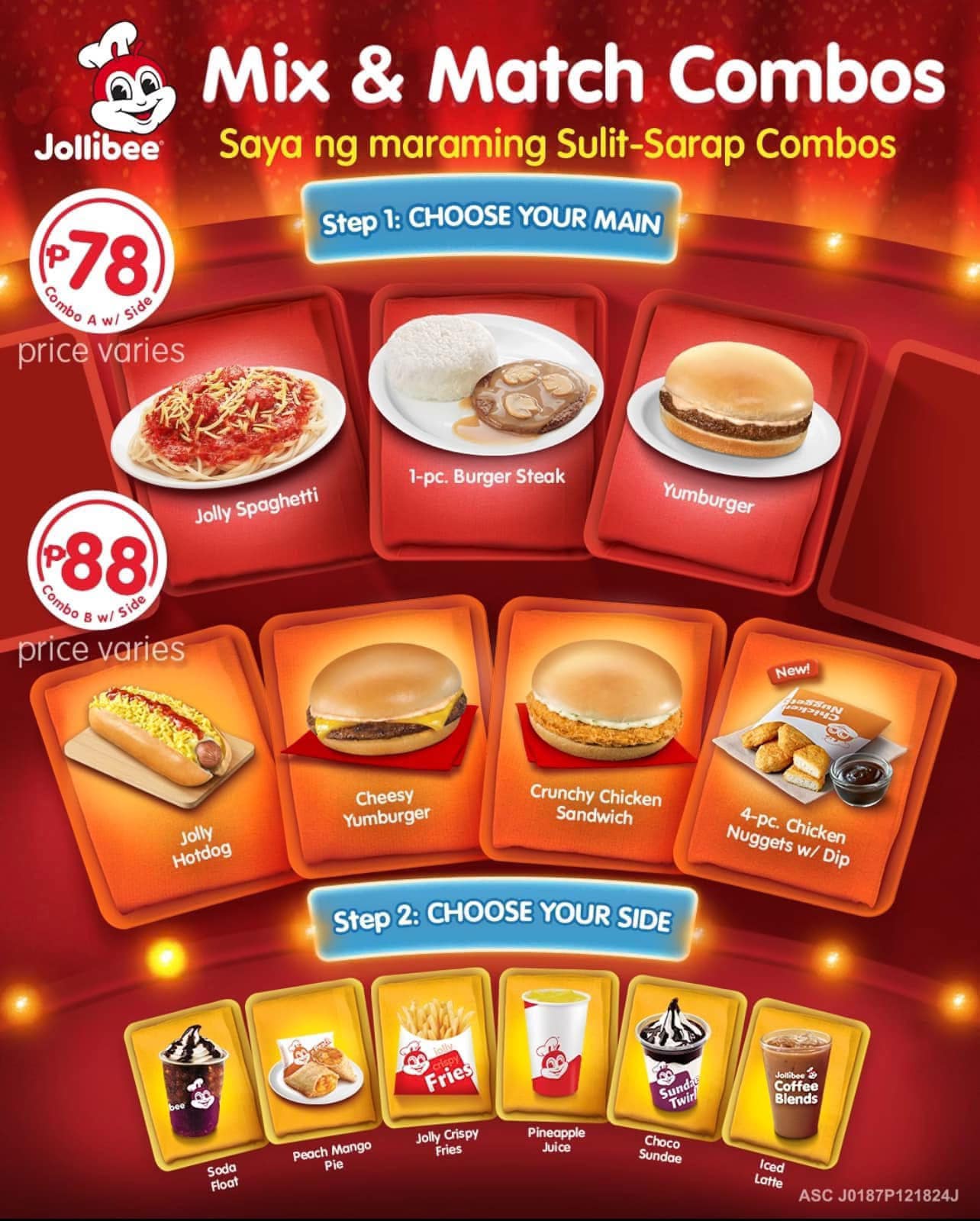 Mix and Match Jollibee