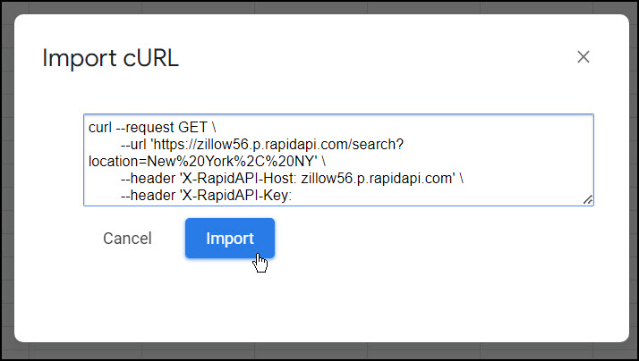 zillow-importCurl