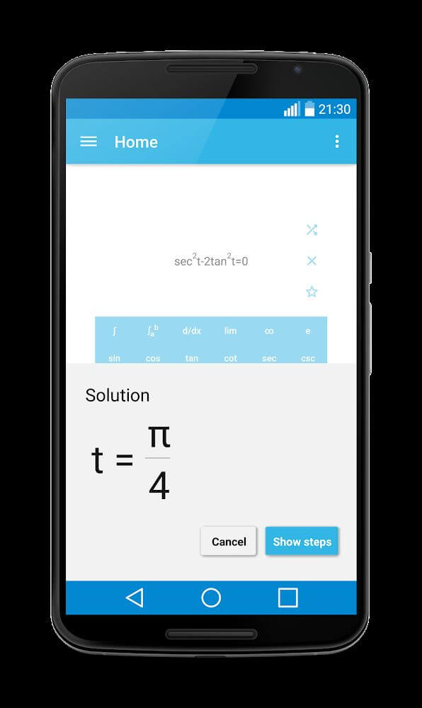 MalMath: Step by step solver