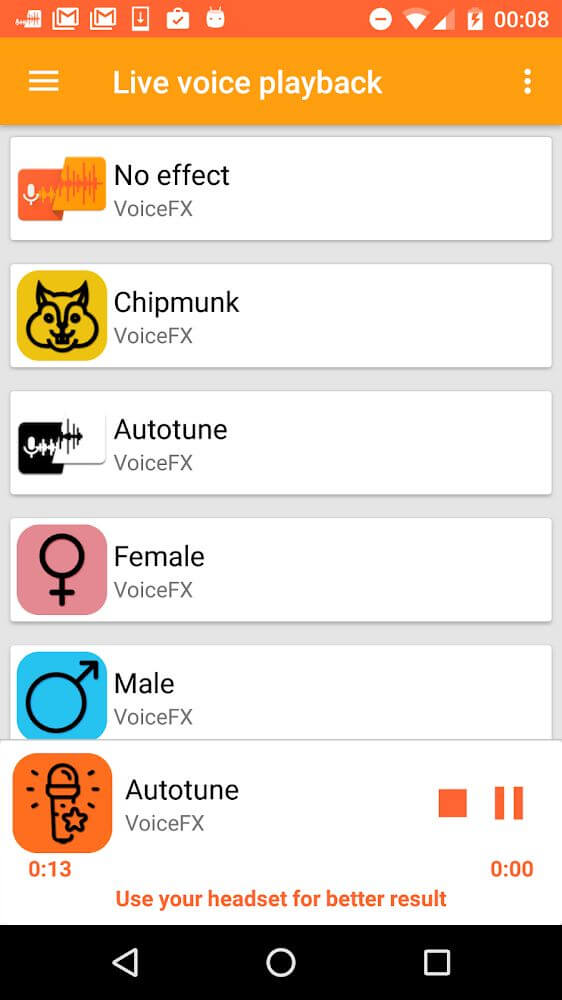 VoiceFX – Voice Changer with voice effects