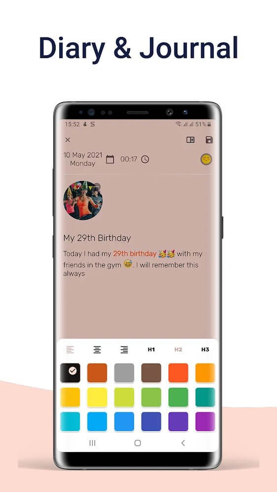 Daynote – Diary, Journal, Private Notes with Lock