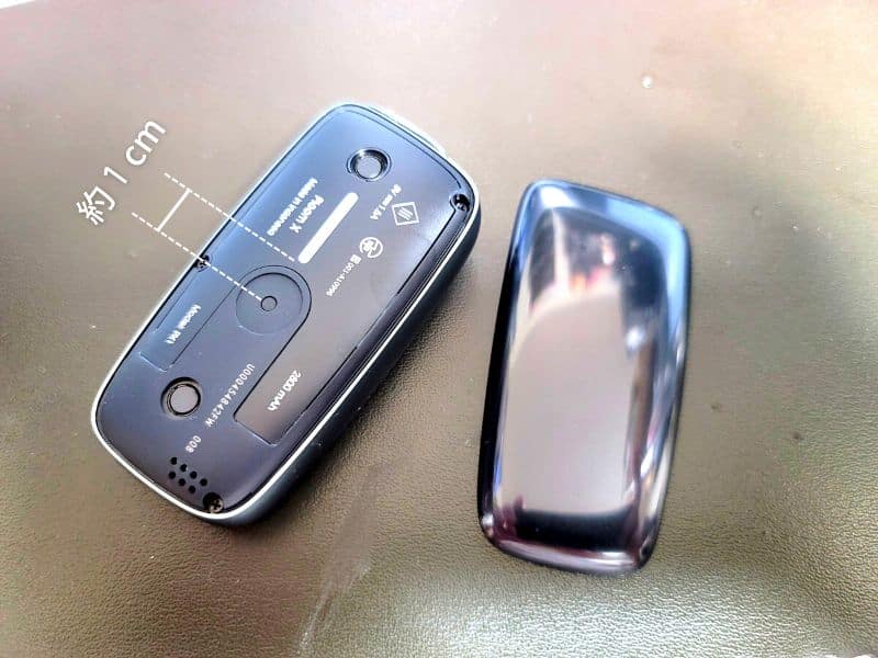 押す場所が重要