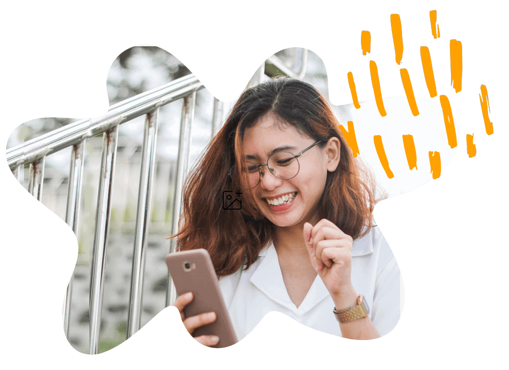 An enthusiastic website visitor shares her favorite recipes on her social network of choice.