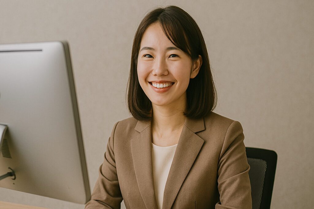 ミラレジのファクタリングの審査をする女性