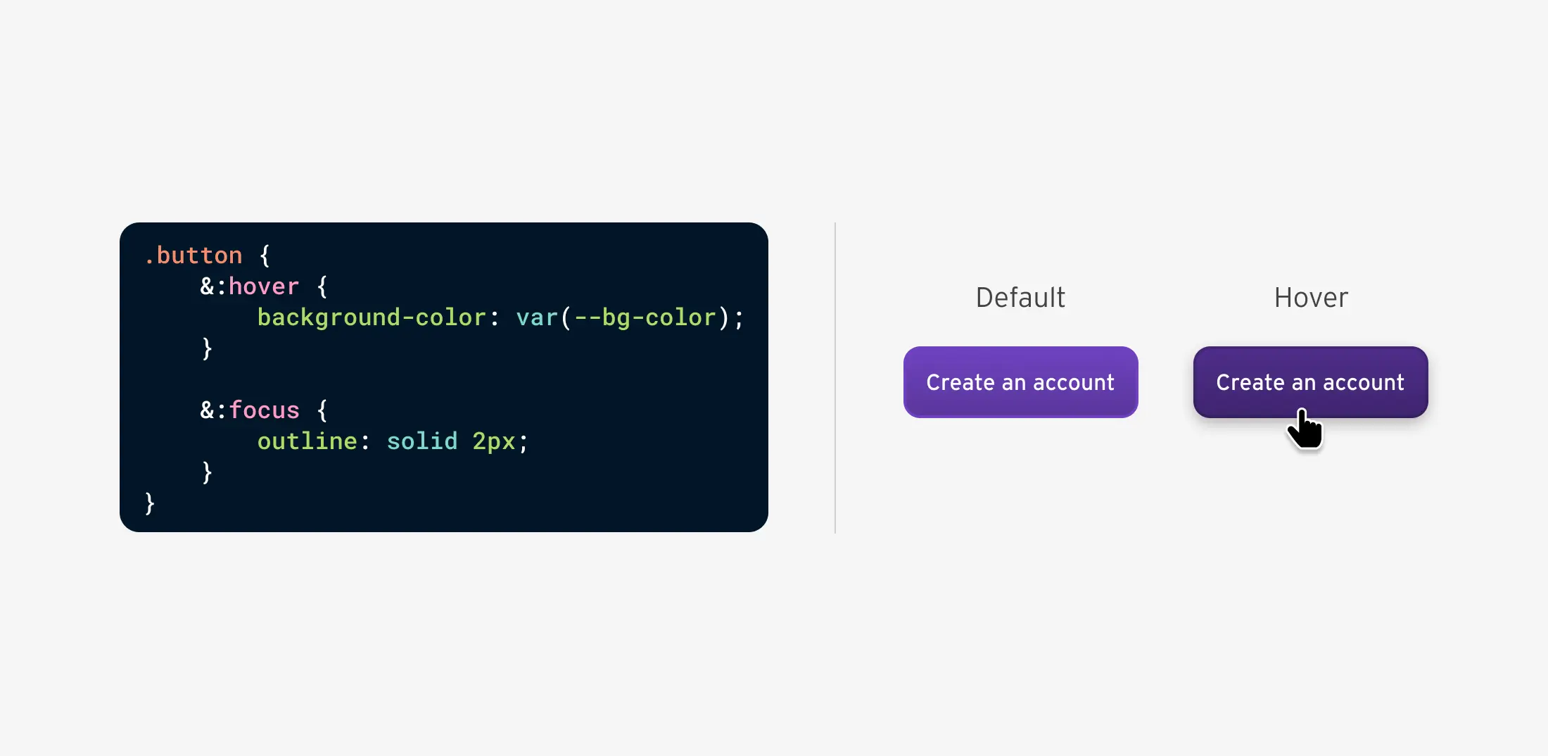 嵌套示例:Active, Focus, Hover