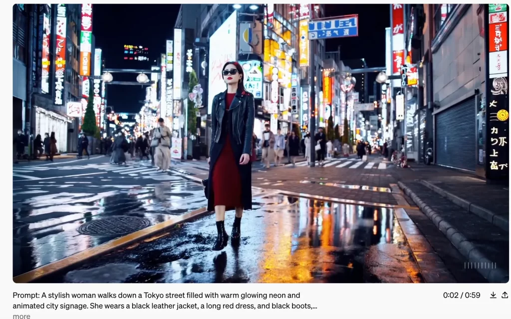 文本生成视频的案例截图