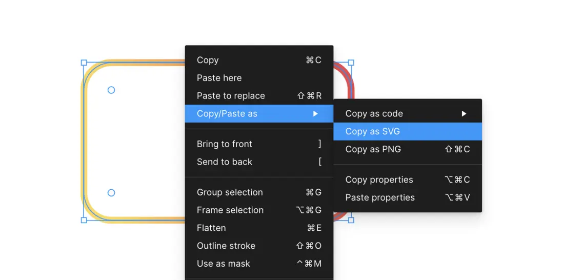 复制成 SVG 格式