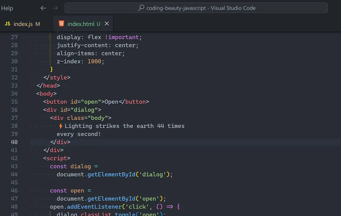 探索 HTML <dialog>标签的全新功能和用法