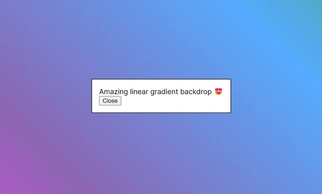 如何正确设计 <dialog> 样式
