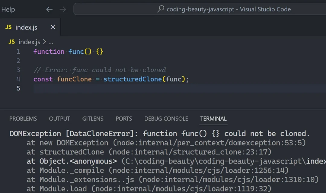 无法克隆函数或方法