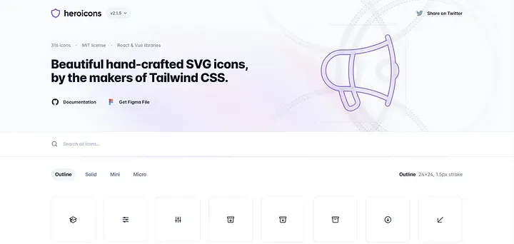 Heroicons:极简主义之选