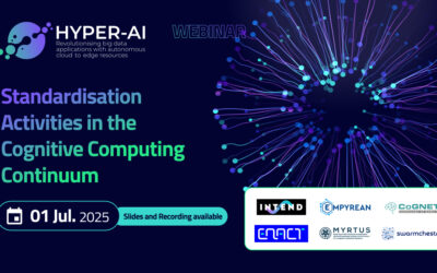 Webinar: Standardisation Activities in the Cognitive Computing Continuum