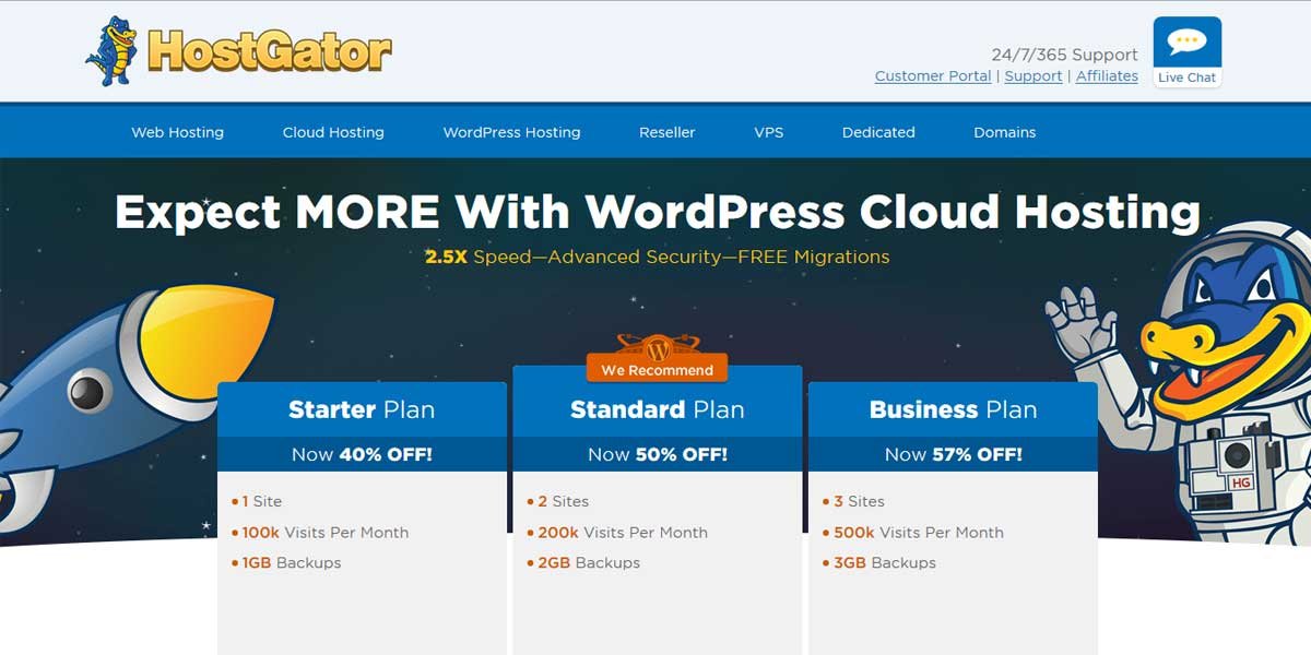 Best WordPress Hosting #9 HostGator
