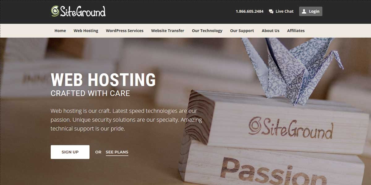 Best WordPress Hosting #2 SiteGround