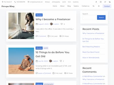 Prespa Blog Demo