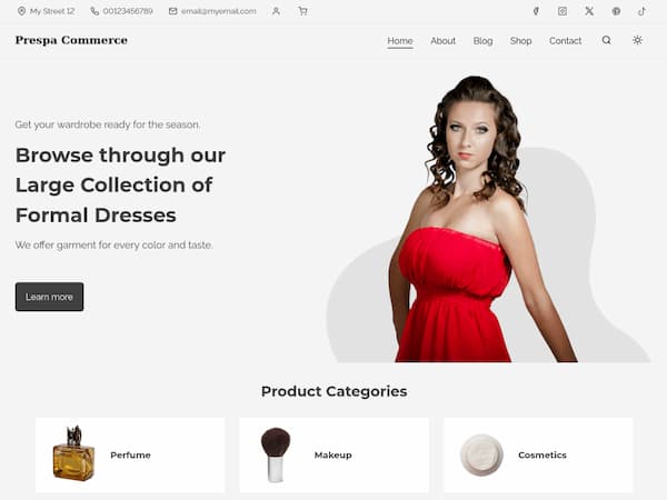 Prespa Commerce Theme