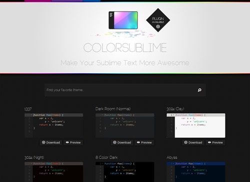 Colorsublime Colorsublime