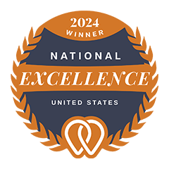 2024 National Excellence Award 2024 National Excellence Award badge for the United States by UpCity.