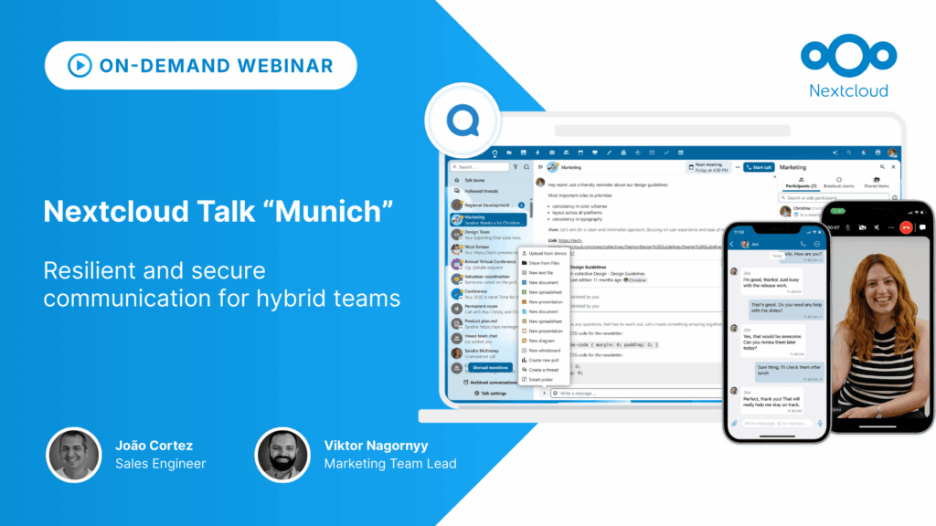 Nextcloud Talk "Munich"