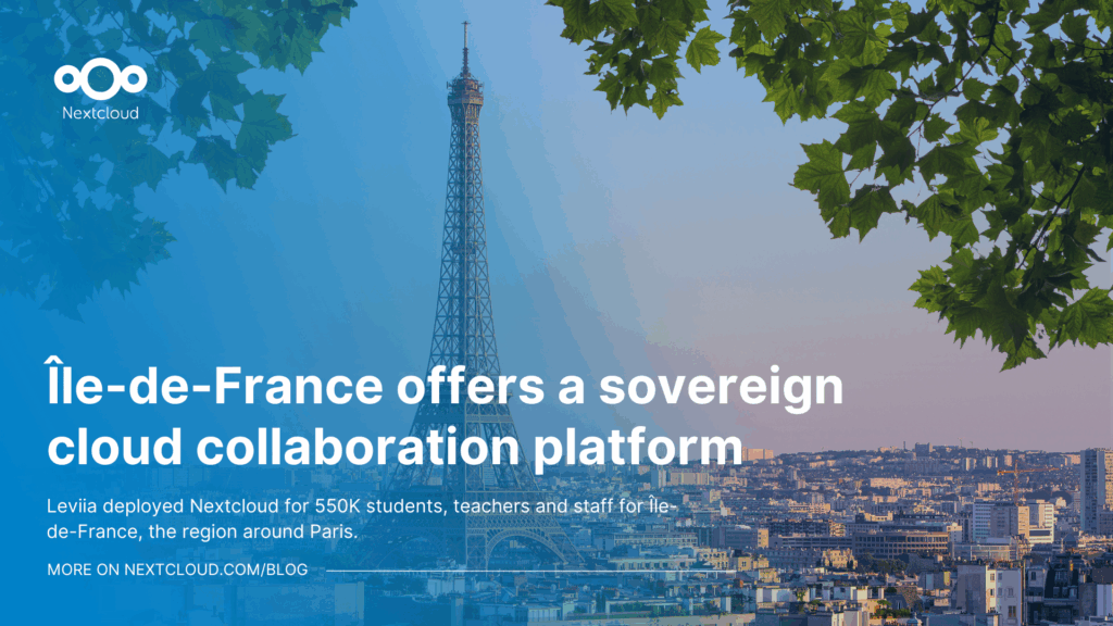 Featured image for the article: Île-de-France offers a sovereign cloud collaboration platform