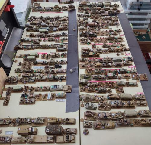 Lineup of forces for First Alamein scaled at Front Scale Orbat NQM.