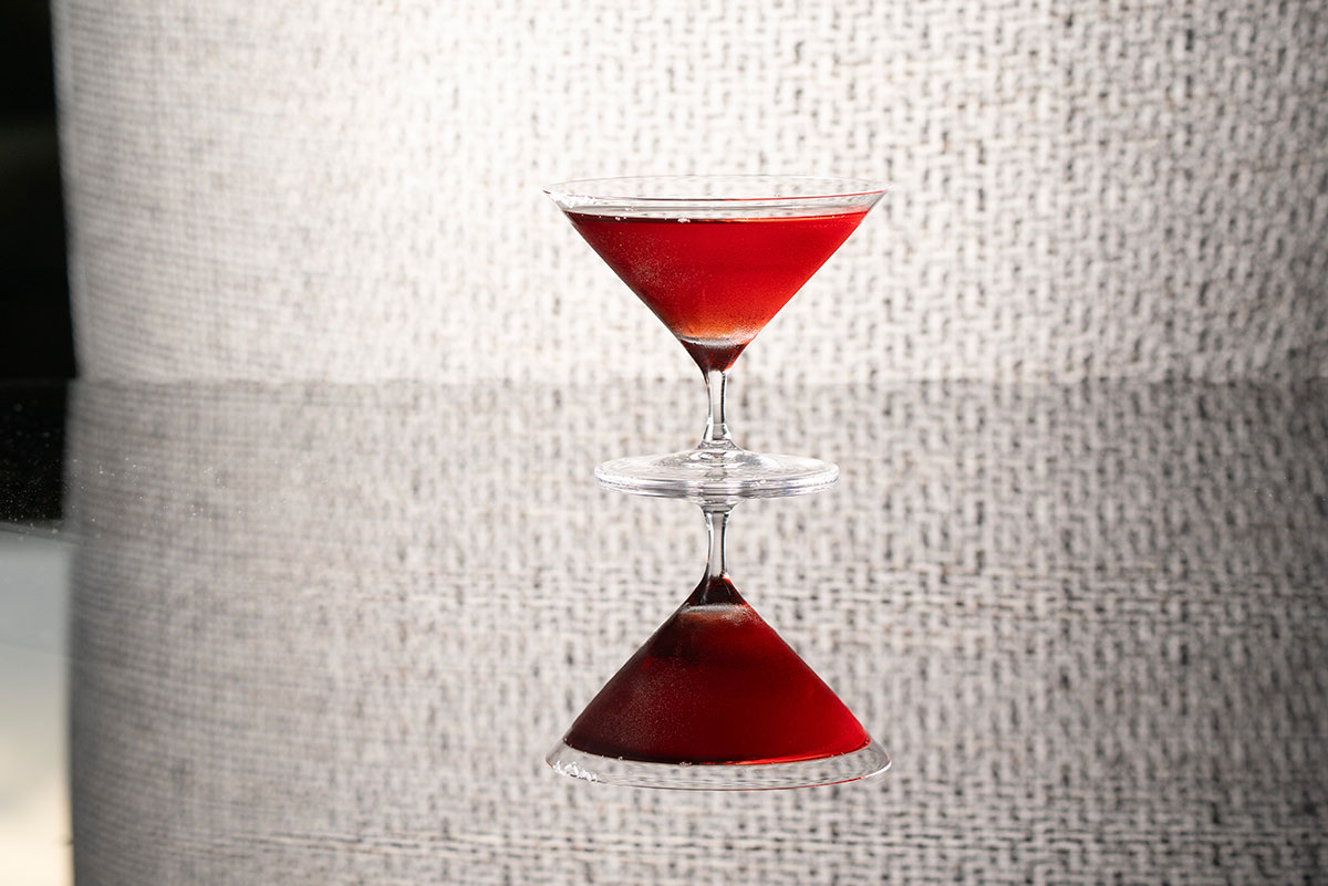 チリから京都へ「KYOTO PEPPER-TINI(京の黄真珠マティーニ)」¥3,200(税サ込)