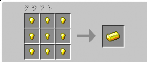 Minecraft金インゴット