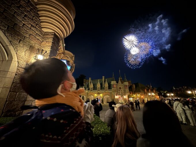 ディズニーランドの花火