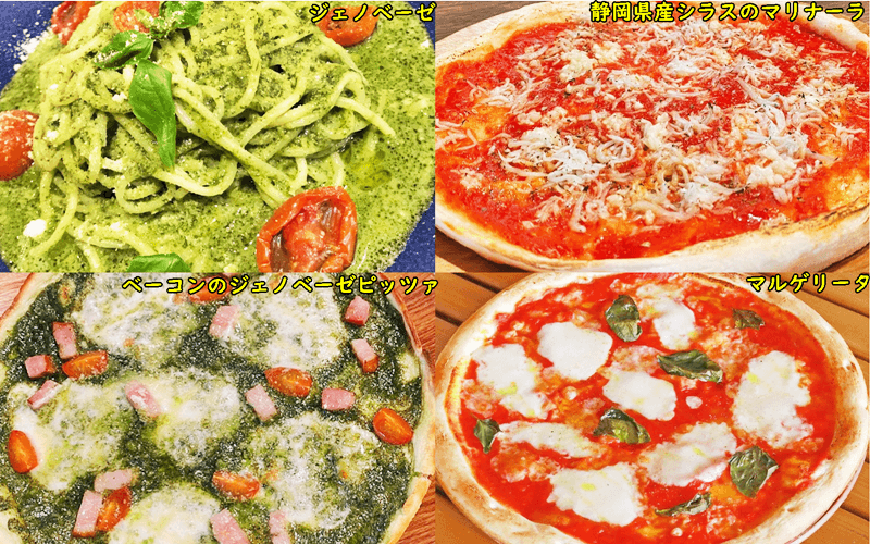 ソリスグランデ ランチセットのパスタとピザ