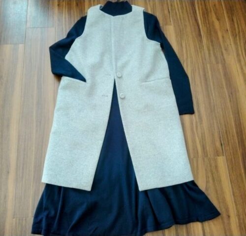 コートをリメイクしたジレベスト