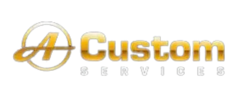 A Custom Services logo.