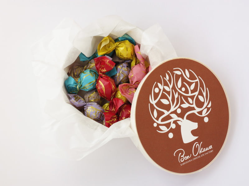 軽井沢チョコレートファクトリー チョコレートボールミックス 開封した写真