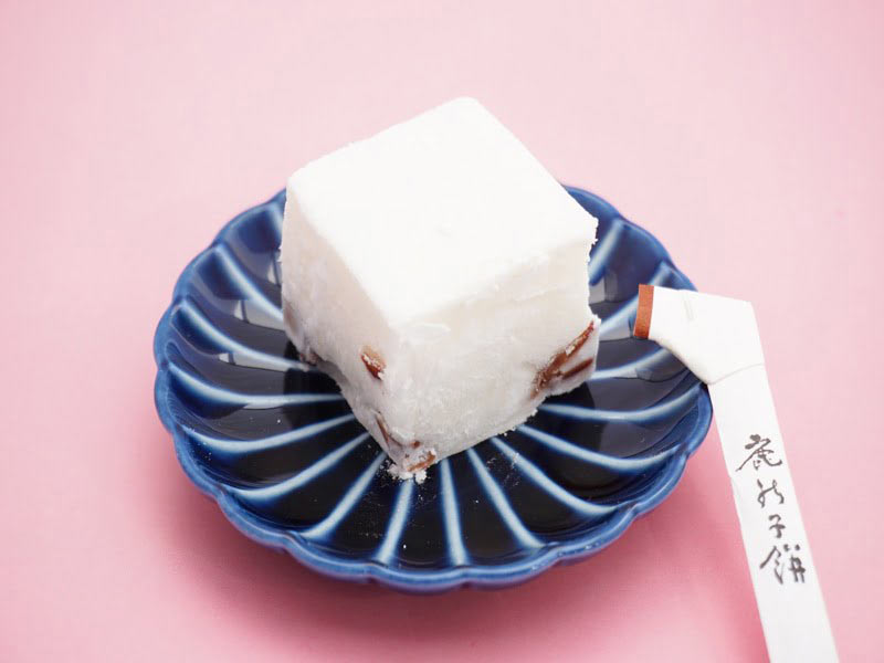 不破福寿堂 鹿の子餅 中身の写真