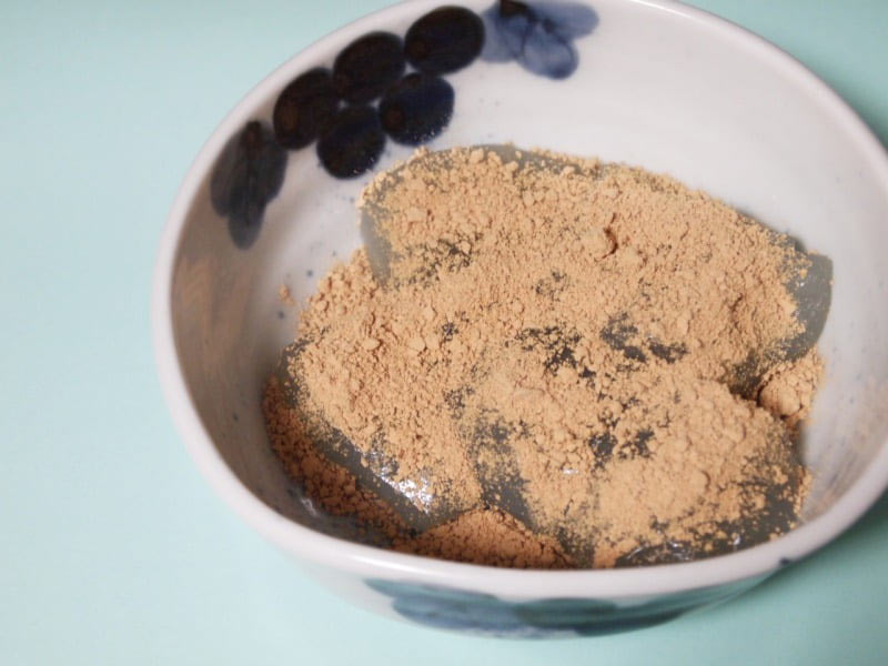 千寿庵吉宗 生わらび餅 中身の写真