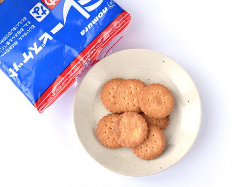 ミレービスケット 開封した写真