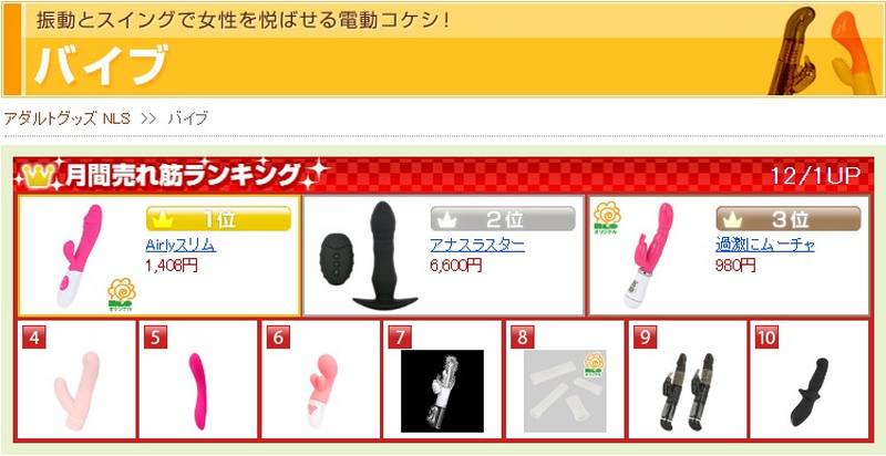 アダルトグッズのNLSバイブ008