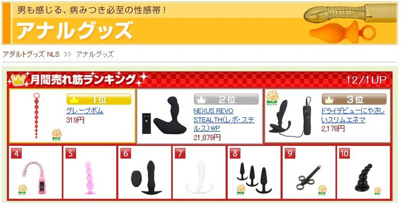 アダルトグッズのNLSアナルグッズ013