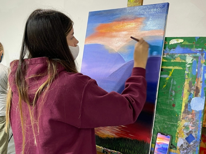 In-studio Painting class Painting class