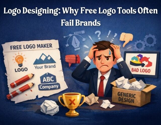 Logo Designing Why Free Logo Tools Often Fail Brands Logo Designing
