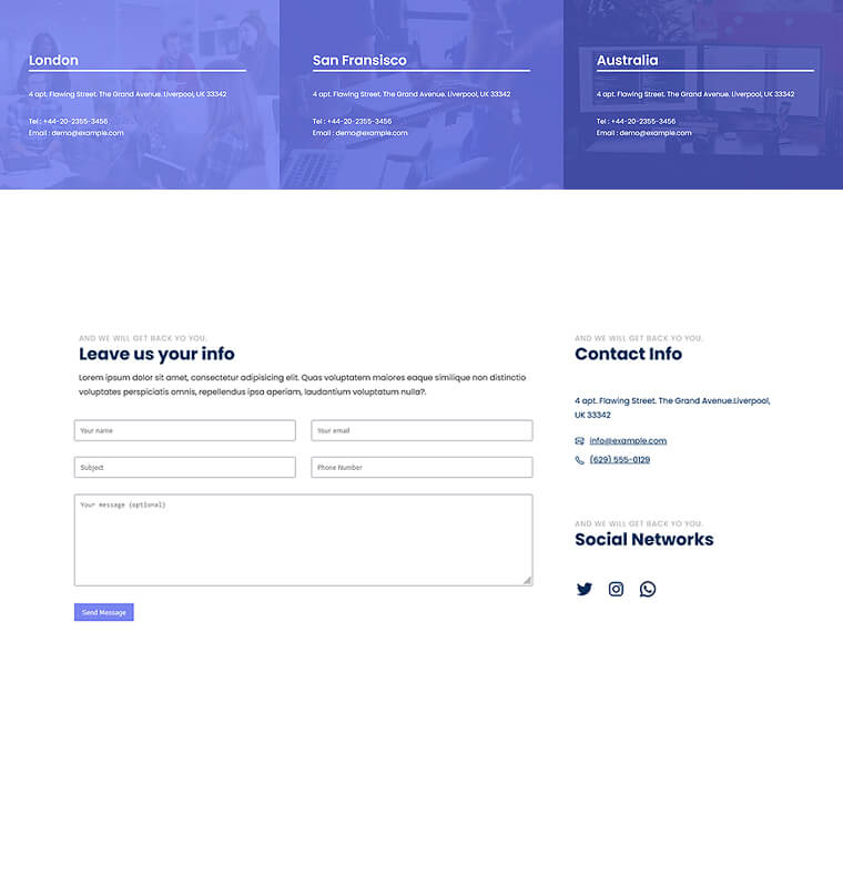 Contact Page 4 Contact Page